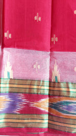 Load image into Gallery viewer, Bengal Tant Cotton Saree - Red
