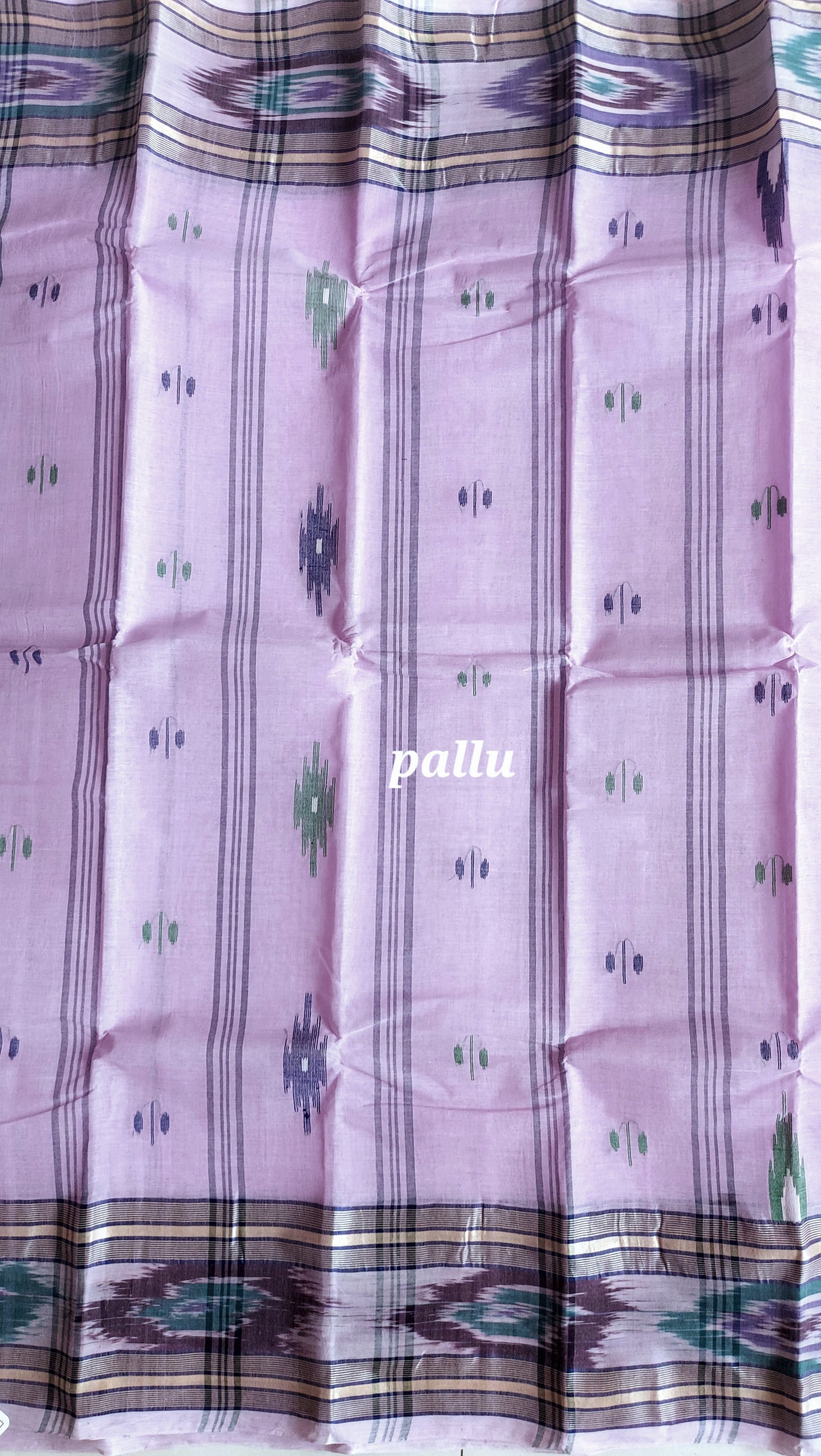 Bengal Tant Cotton Saree- Lilac