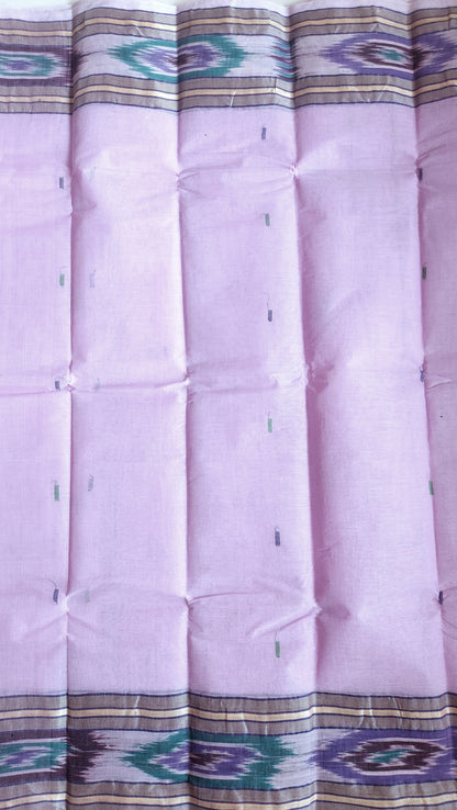 Bengal Tant Cotton Saree- Lilac