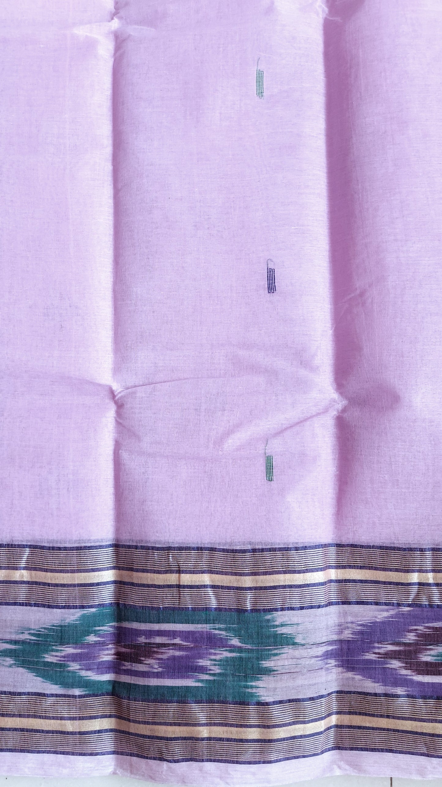 Bengal Tant Cotton Saree- Lilac