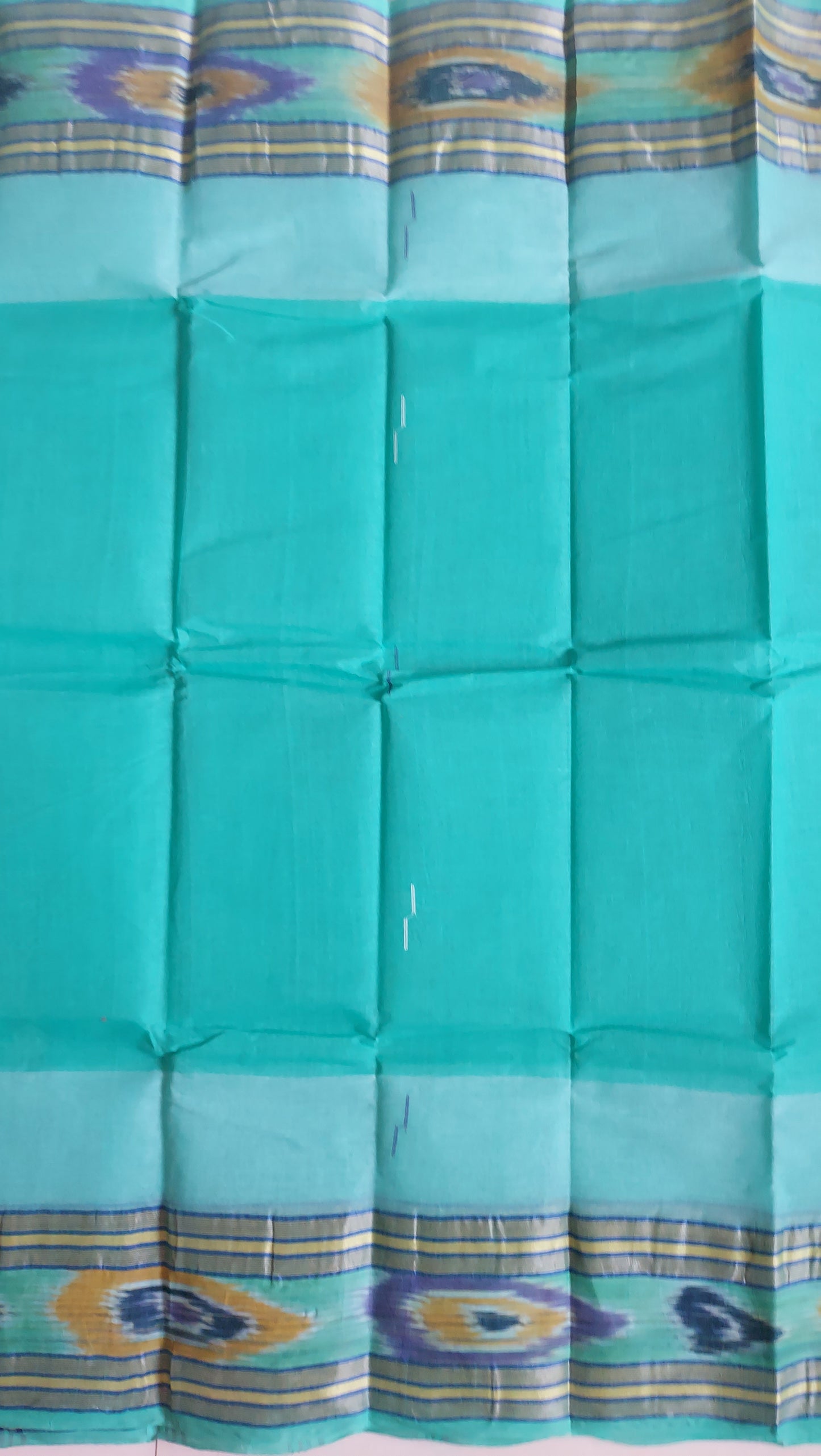 Bengal Tant Cotton Saree- Sea Green