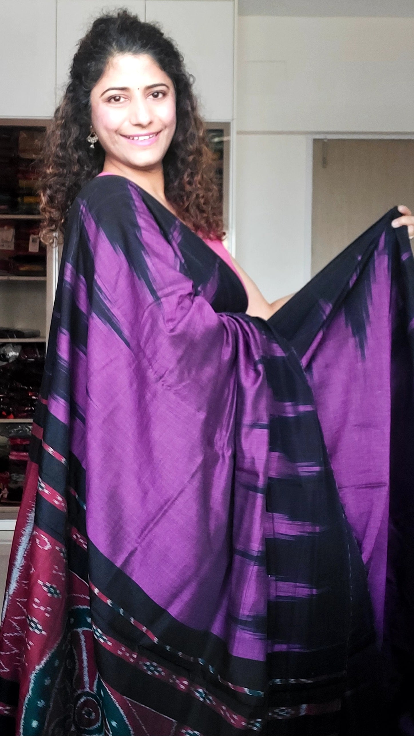 Kargil Cotton Saree- Purple