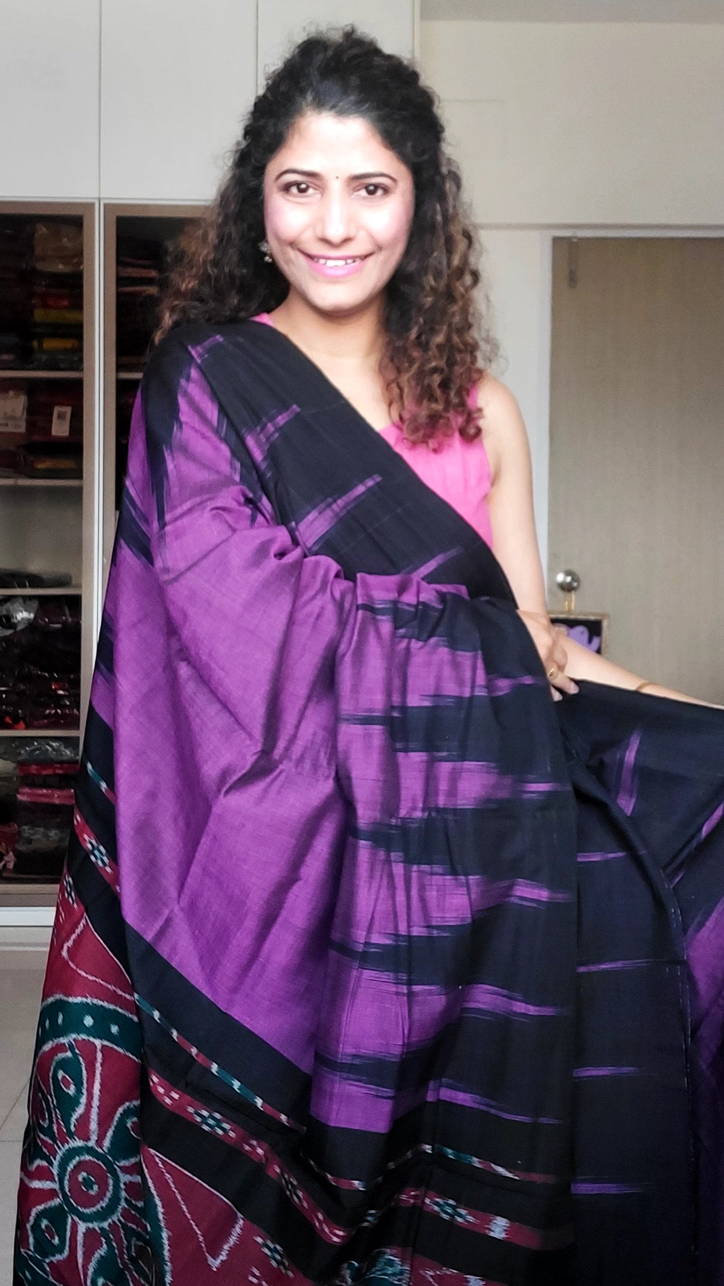 Kargil Cotton Saree- Purple