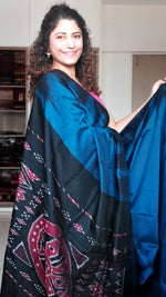 Load image into Gallery viewer, Kargil Cotton Saree- Ink Blue
