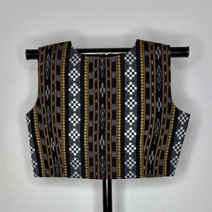 Odisha Ikkat Cotton Sleeveless Blouse