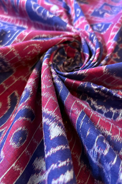 Exclusive Nabakothi Sambalpuri Cotton Saree: Dark Blue