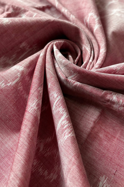Odisha Ikkat Khandua Cotton Saree- Dusty Rose
