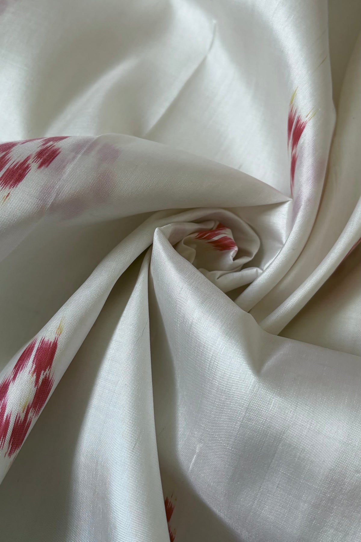 Exclusive Odisha Ikkat Nuapatna Silk Saree - White-Navy Blue
