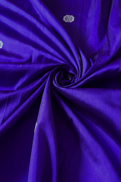Odisha Ikkat Jalla Work Pure Silk Saree - Indigo