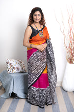 Load image into Gallery viewer, Murshidabad Pure Silk Sarees Hand block Print- Multi Color 2
