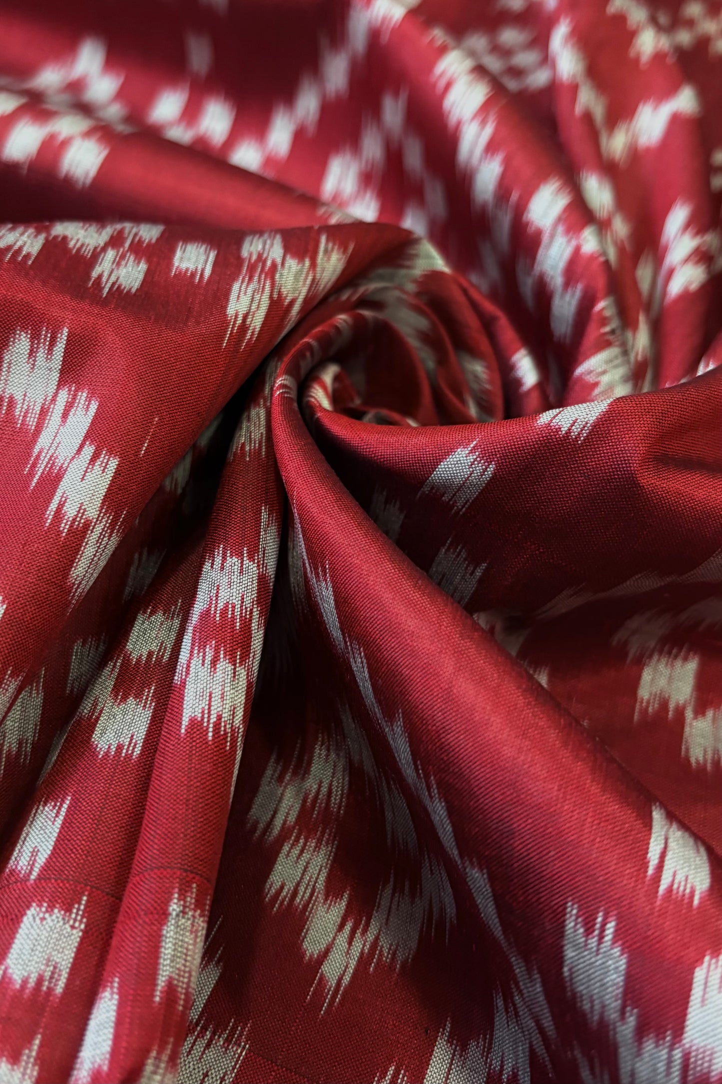 Exclusive Odisha Ikkat Pure Silk Saree- Maroonish Red