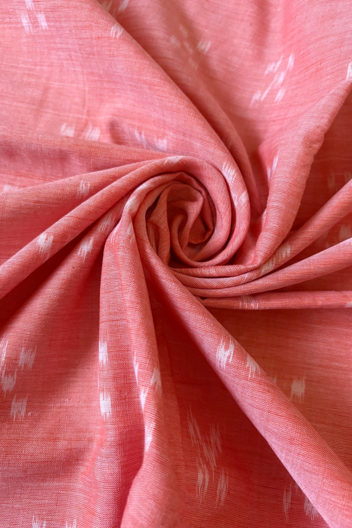 Odisha Ikkat Khandua Cotton Saree - Peach