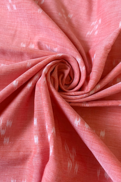 Odisha Ikkat Khandua Cotton Saree - Peach