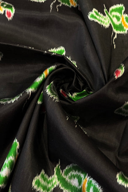 Exclusive Odisha Ikkat Pure Silk Saree- Black