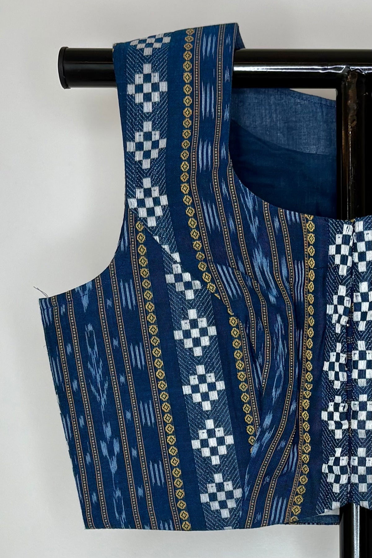 Odisha Ikkat Cotton Sleeveless Blouse