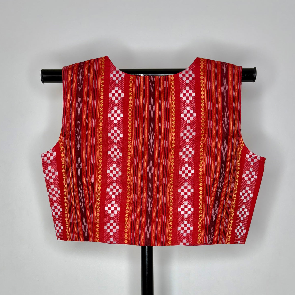 Odisha Ikkat Cotton Sleeveless Blouse