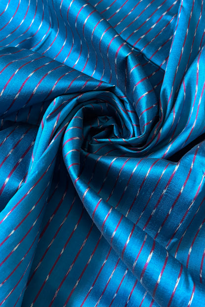 Odisha Ikkat Khandua Silk Saree - Blue