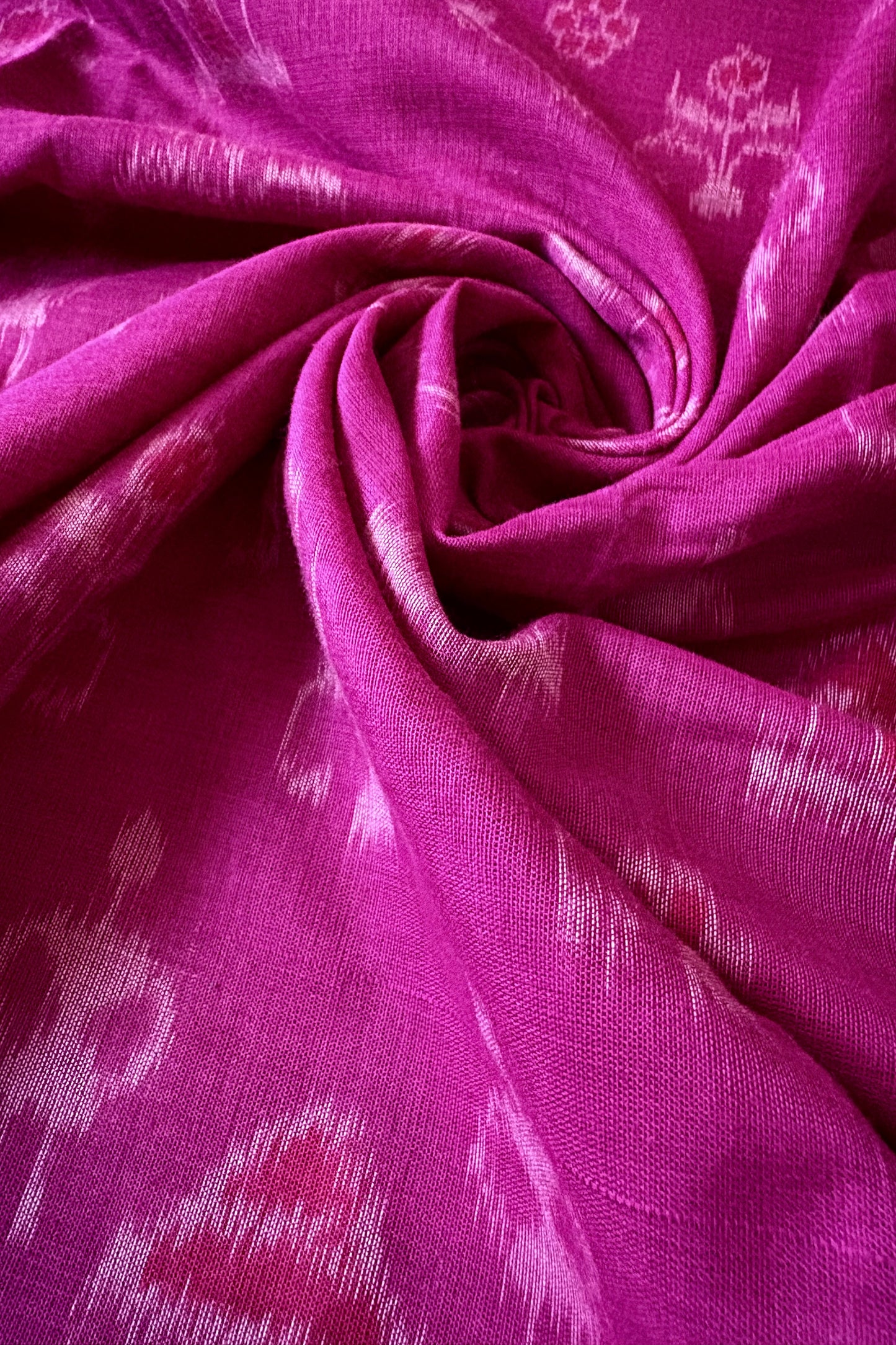 Odisha Ikkat Khandua Cotton Saree- Mauve Pink