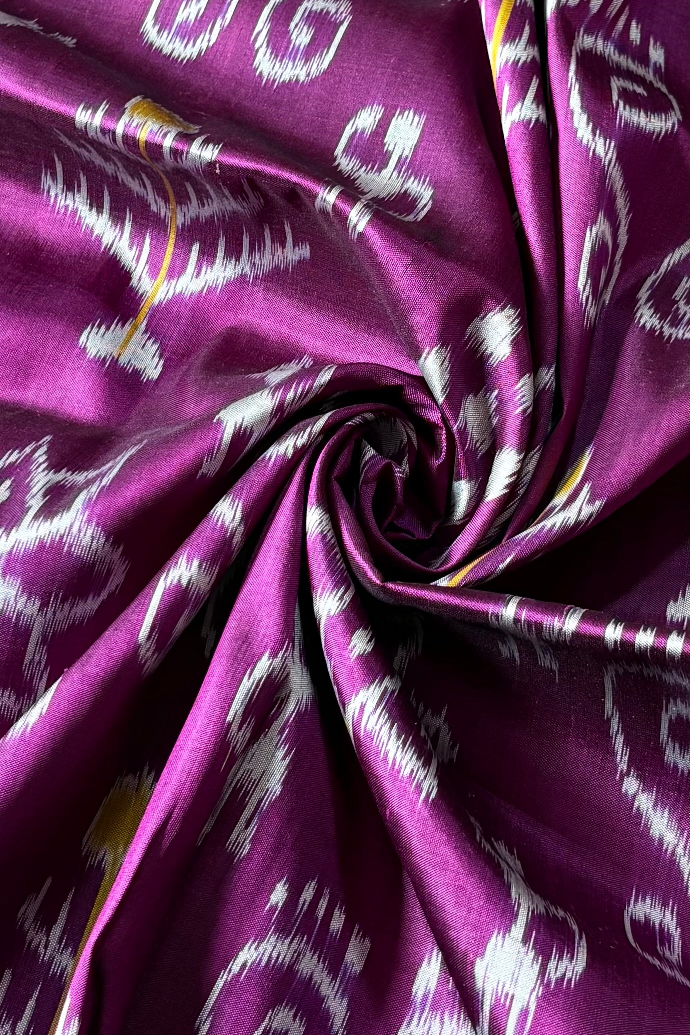 Odisha Ikkat Khandua Silk Saree - Purple
