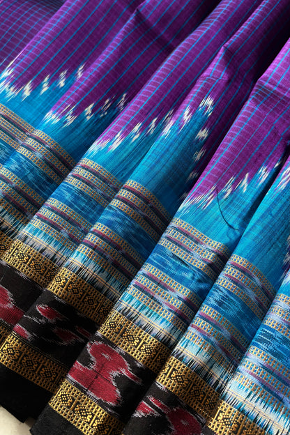 Sachipaar Khandua Silk Saree: Purple