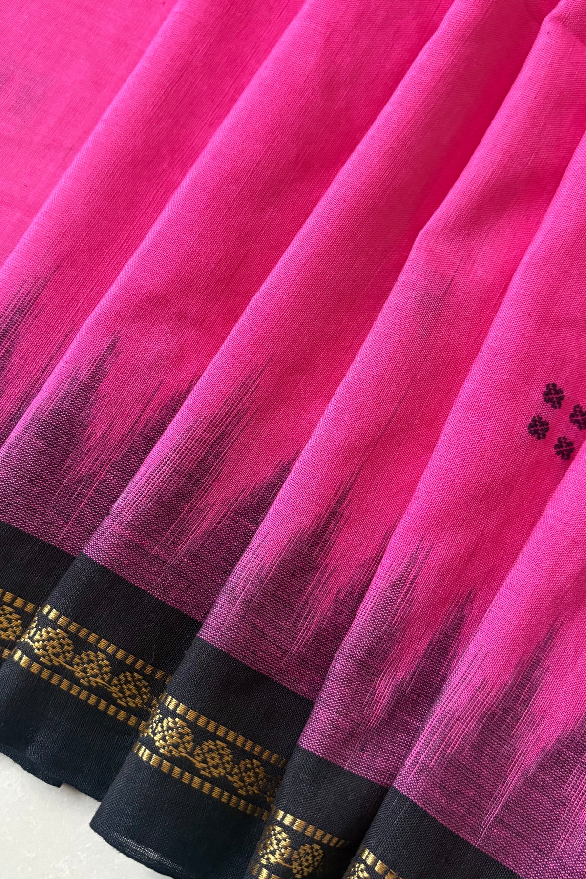 Ek Phulia Cotton Saree - Pink