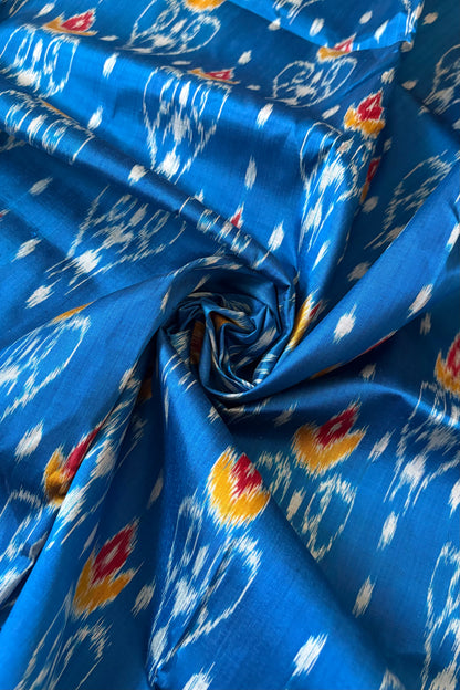 Exclusive Odisha Ikkat Nuapatna Silk Saree - Blue