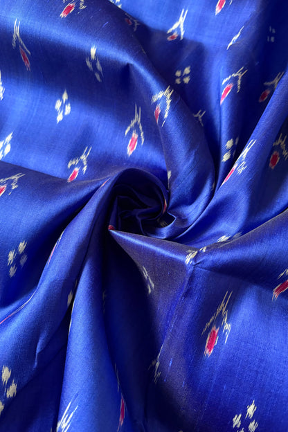 Exclusive Odisha Ikkat Chandrika Pure Silk Saree- Royal Blue
