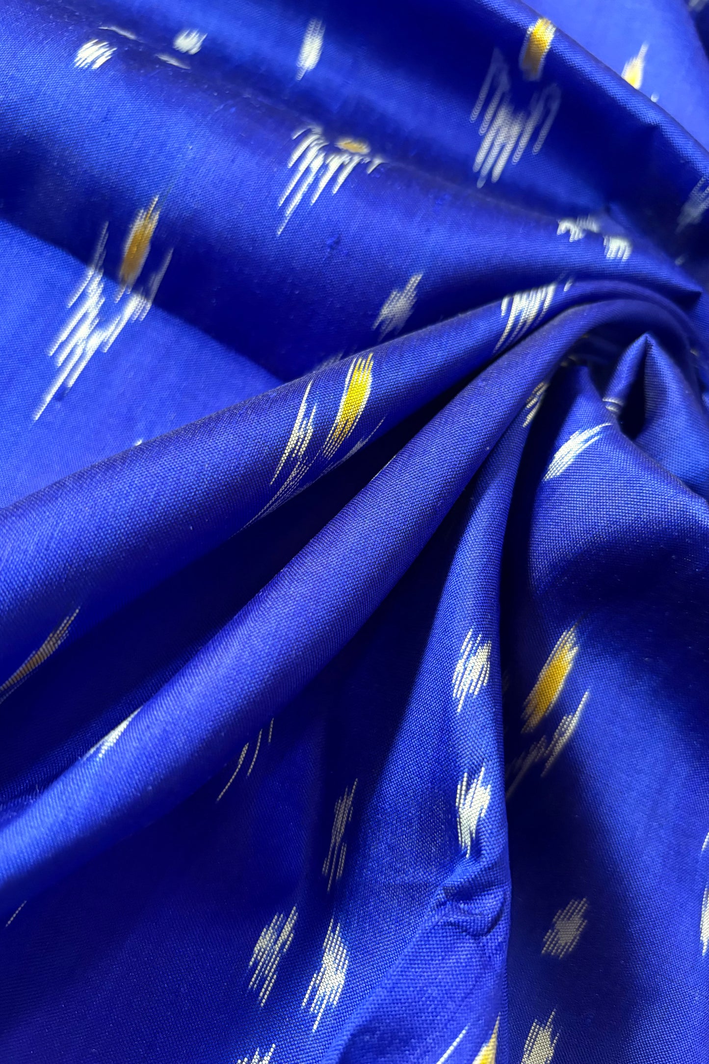 Odisha Ikkat Khandua Silk Saree - Mayura Chandrika- Royal Blue