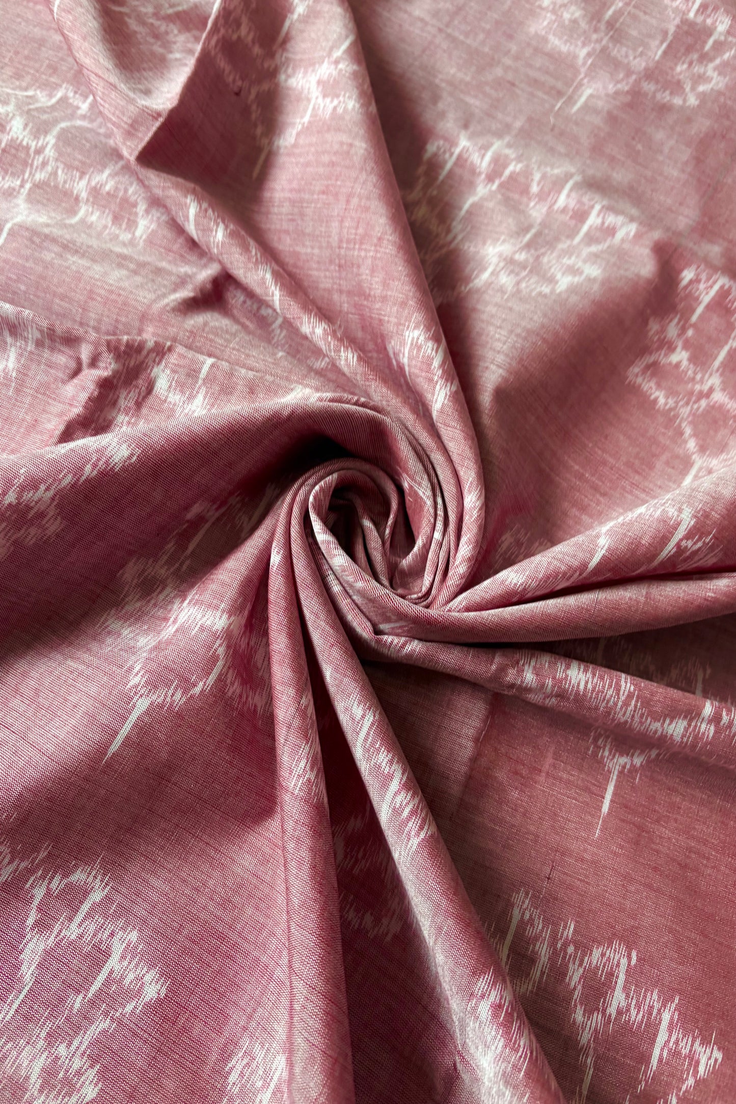 Odisha Ikkat Khandua Cotton Saree- Dusty Rose