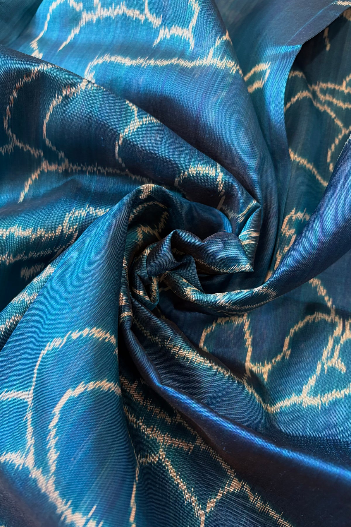 Exclusive Odisha Ikkat Pure Silk Saree- Teal Blue