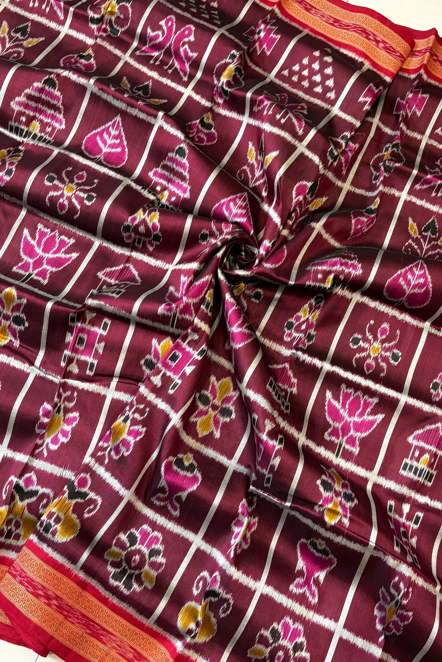 Exclusive Odisha Ikkat Nabakothi Pure Silk Saree