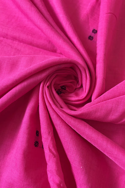 Ek Phulia Cotton Saree - Pink