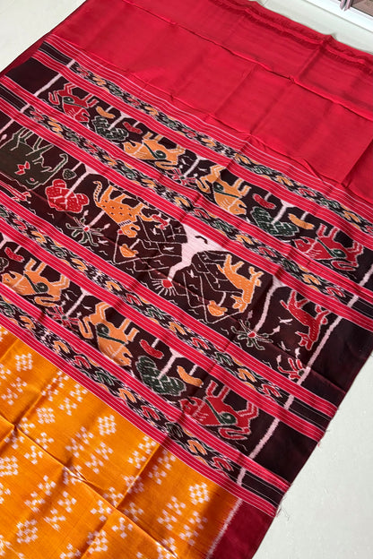 Nuapatna Ikkat Pasapalli SIlk Saree