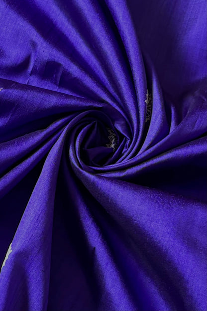 Odisha Ikkat Jalla Work Pure Silk Saree - Indigo