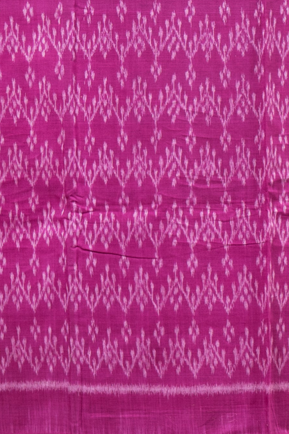 Pure Cotton Sambalpuri Ikkat 3 Piece Dress Material- Purple