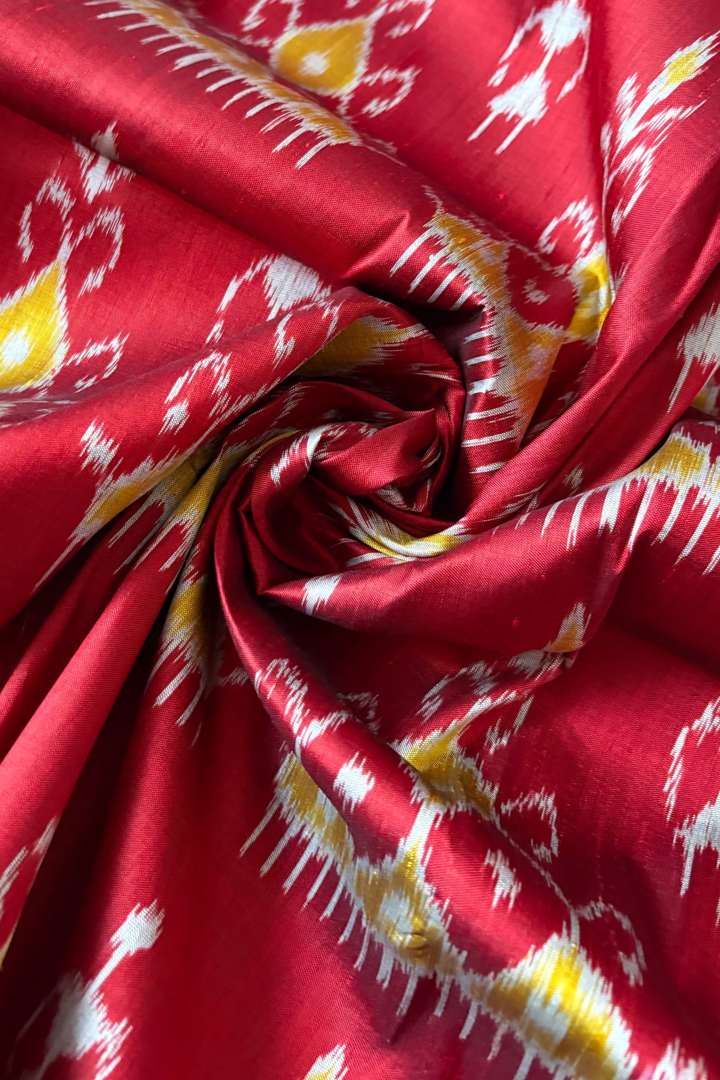 Exclusive Odisha Ikkat Pure Silk Saree- Deep Red