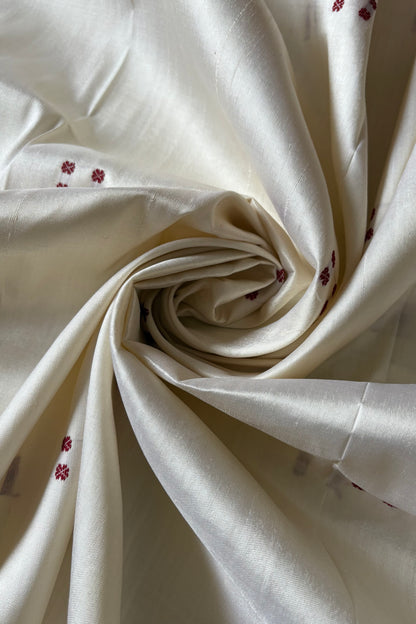 Odisha Ikkat Khandua Silk Saree - Off White