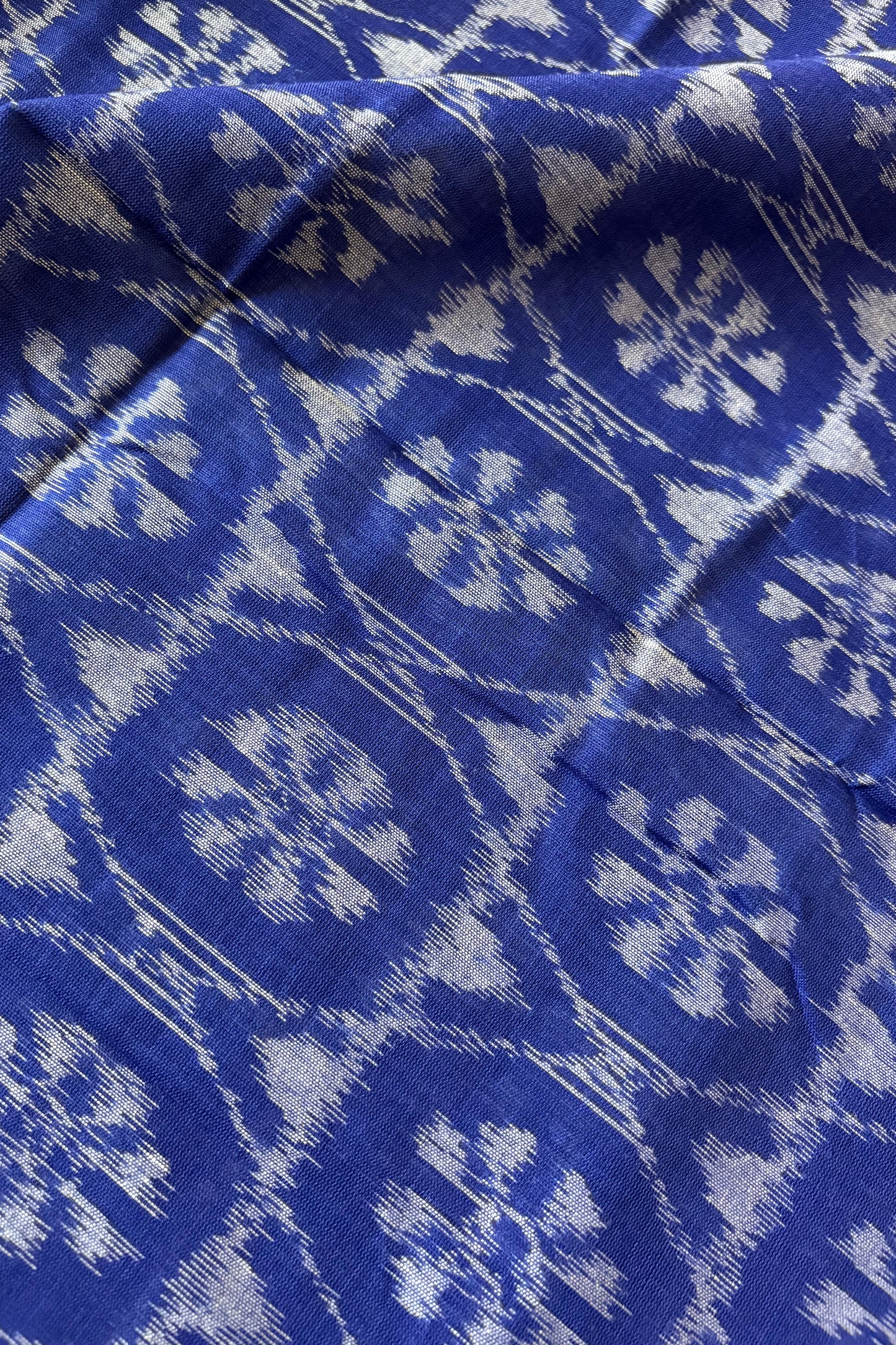 Odisha Ikkat Khandua Cotton Saree-  Navy Blue