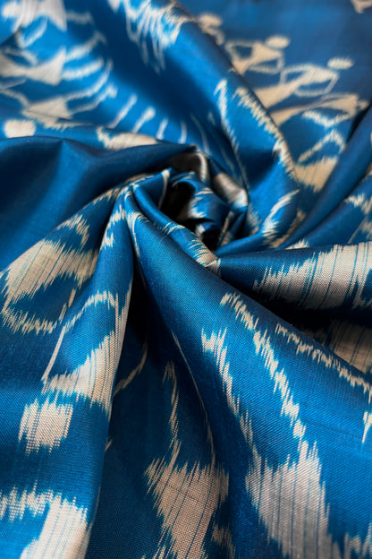 Exclusive Odisha Ikkat Pure Silk Saree- Blue