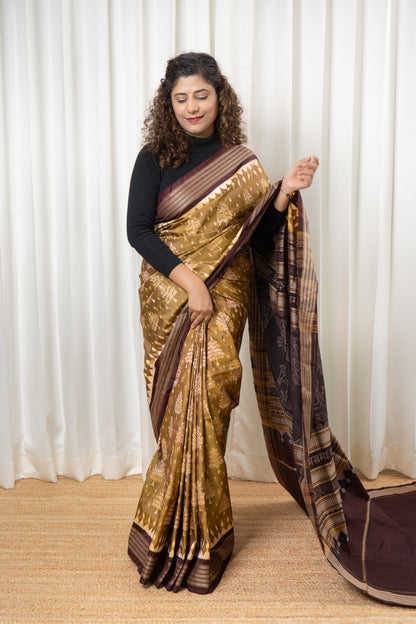 Brukshya Debata Sambalpuri Pure Silk Saree