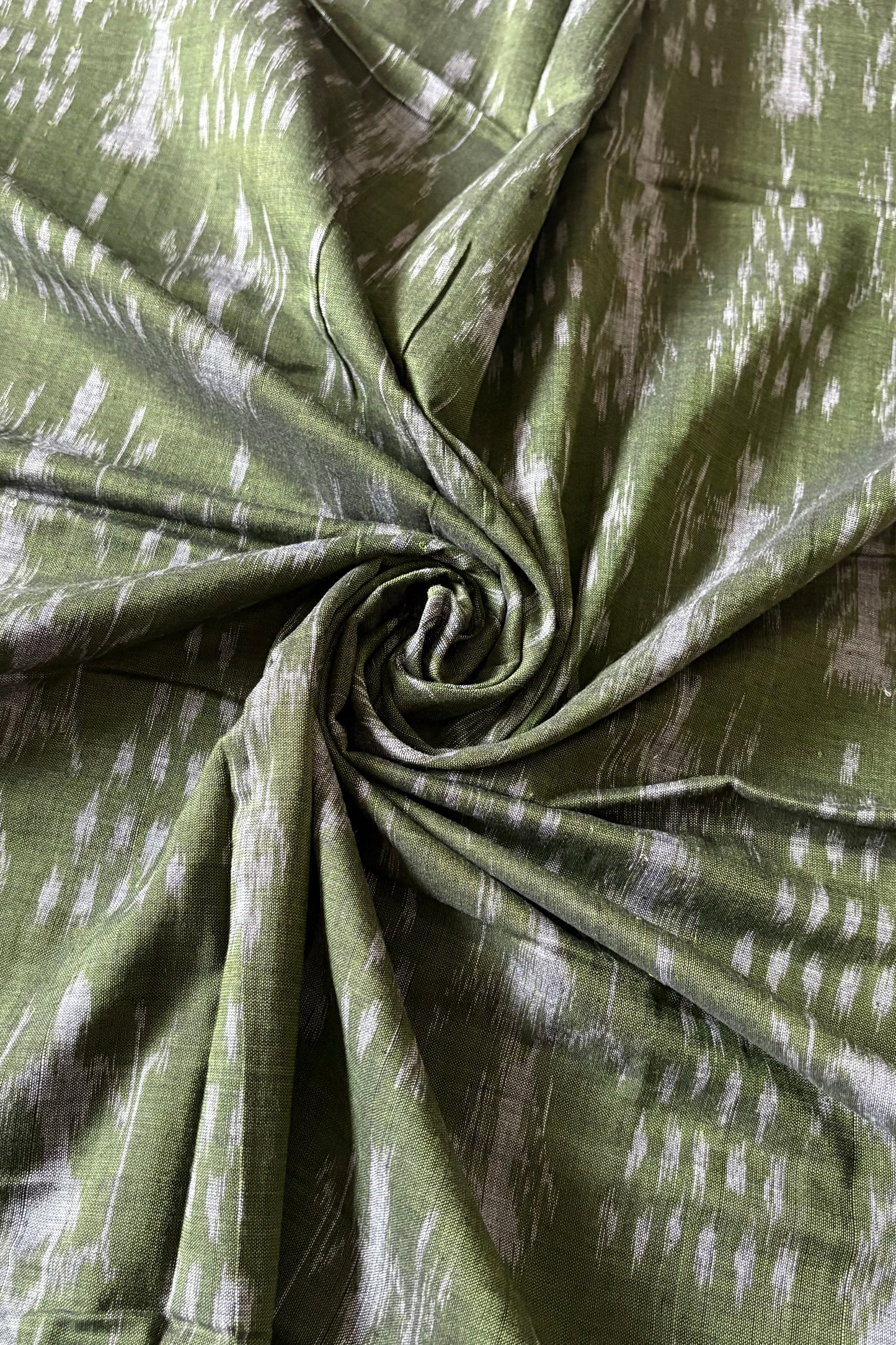 Exclusive Odisha Ikkat Cotton Saree - Henna Green