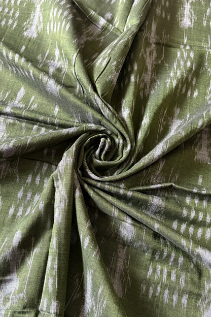 Exclusive Odisha Ikkat Cotton Saree - Henna Green