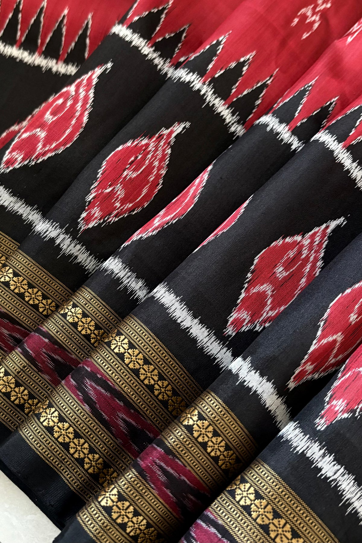 Exclusive Odisha Ikkat Khandua Silk Saree - Maroon