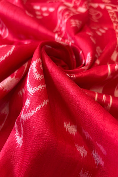 Exclusive Odisha Ikkat Pure Silk Saree- Red