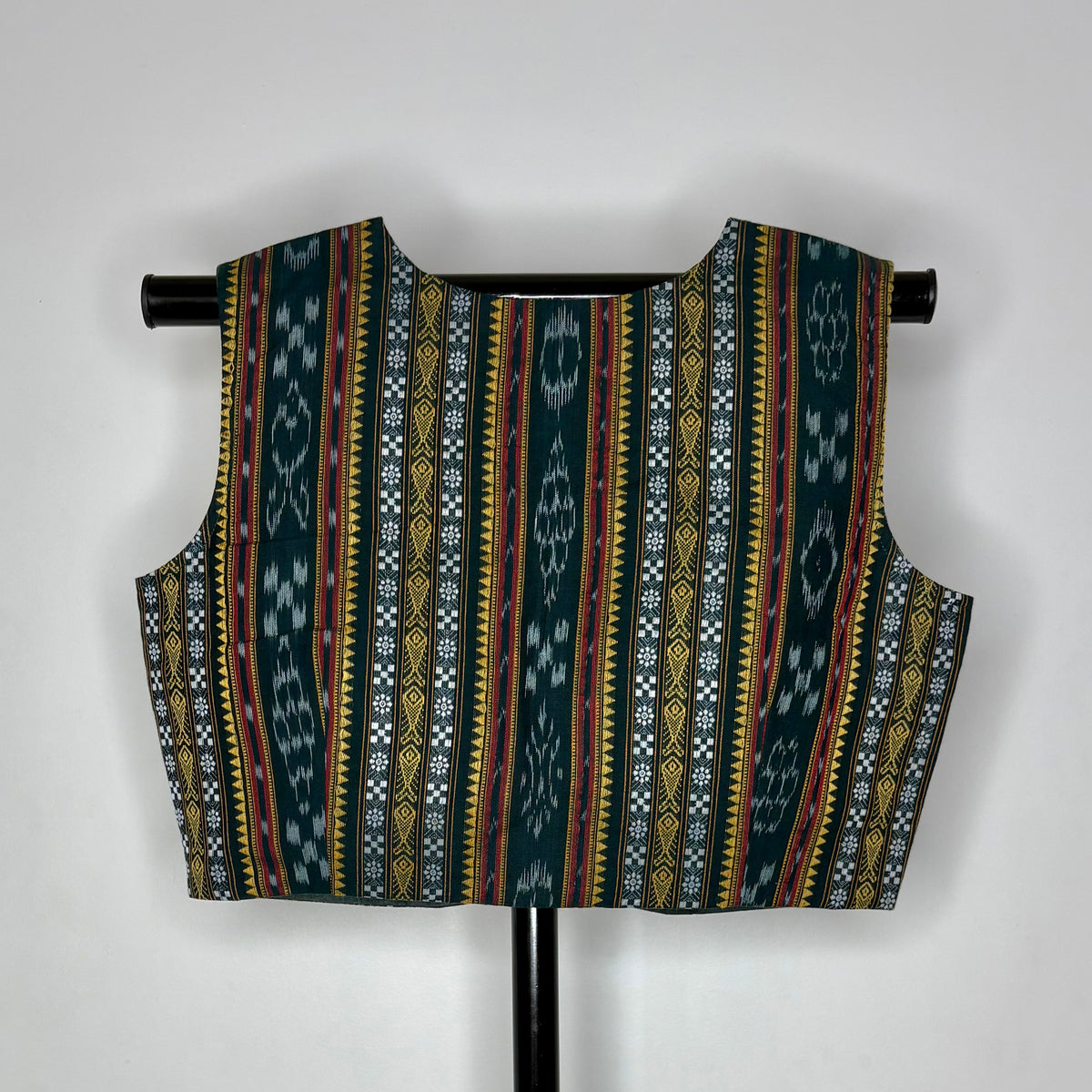 Odisha Ikkat Cotton Sleeveless Blouse