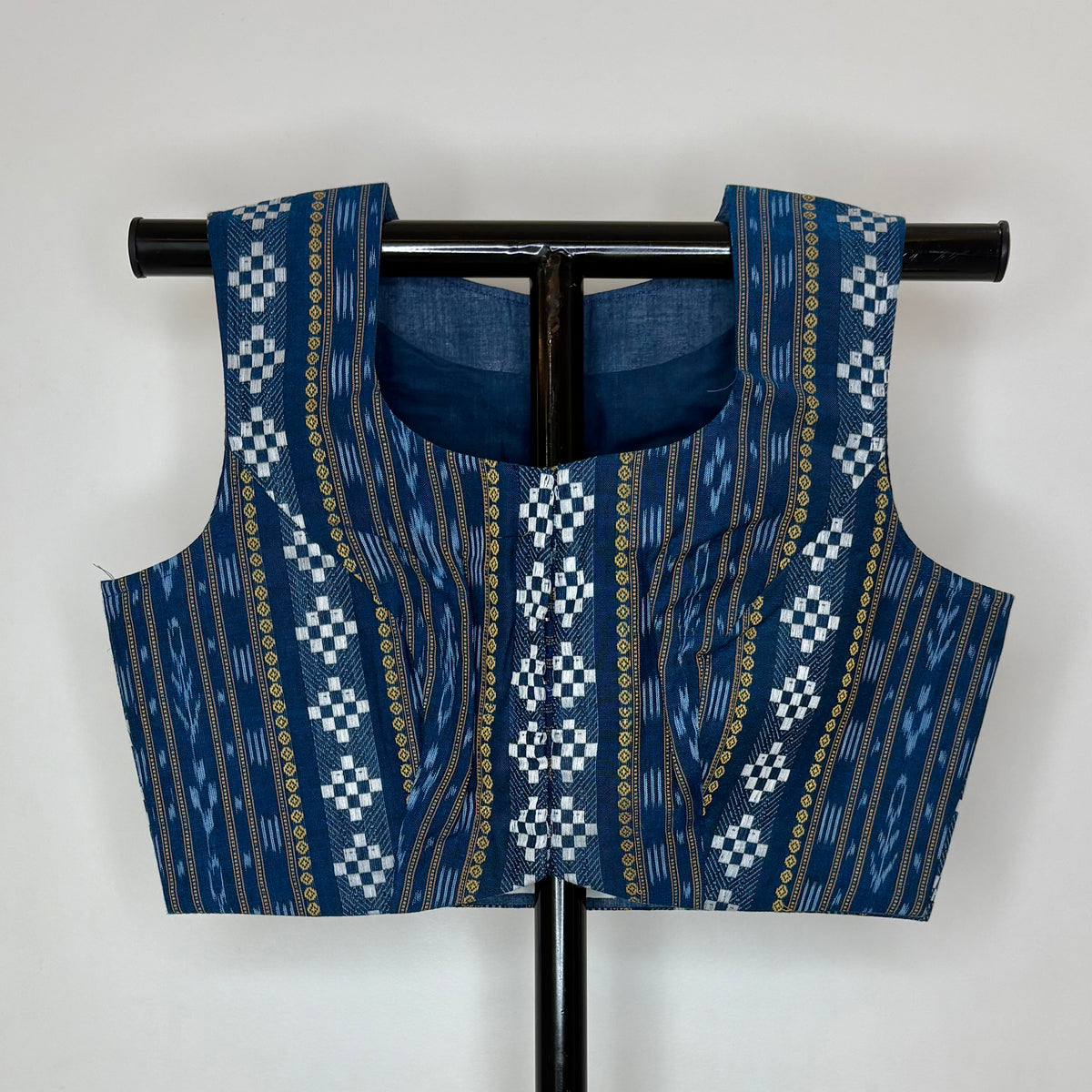 Odisha Ikkat Cotton Sleeveless Blouse