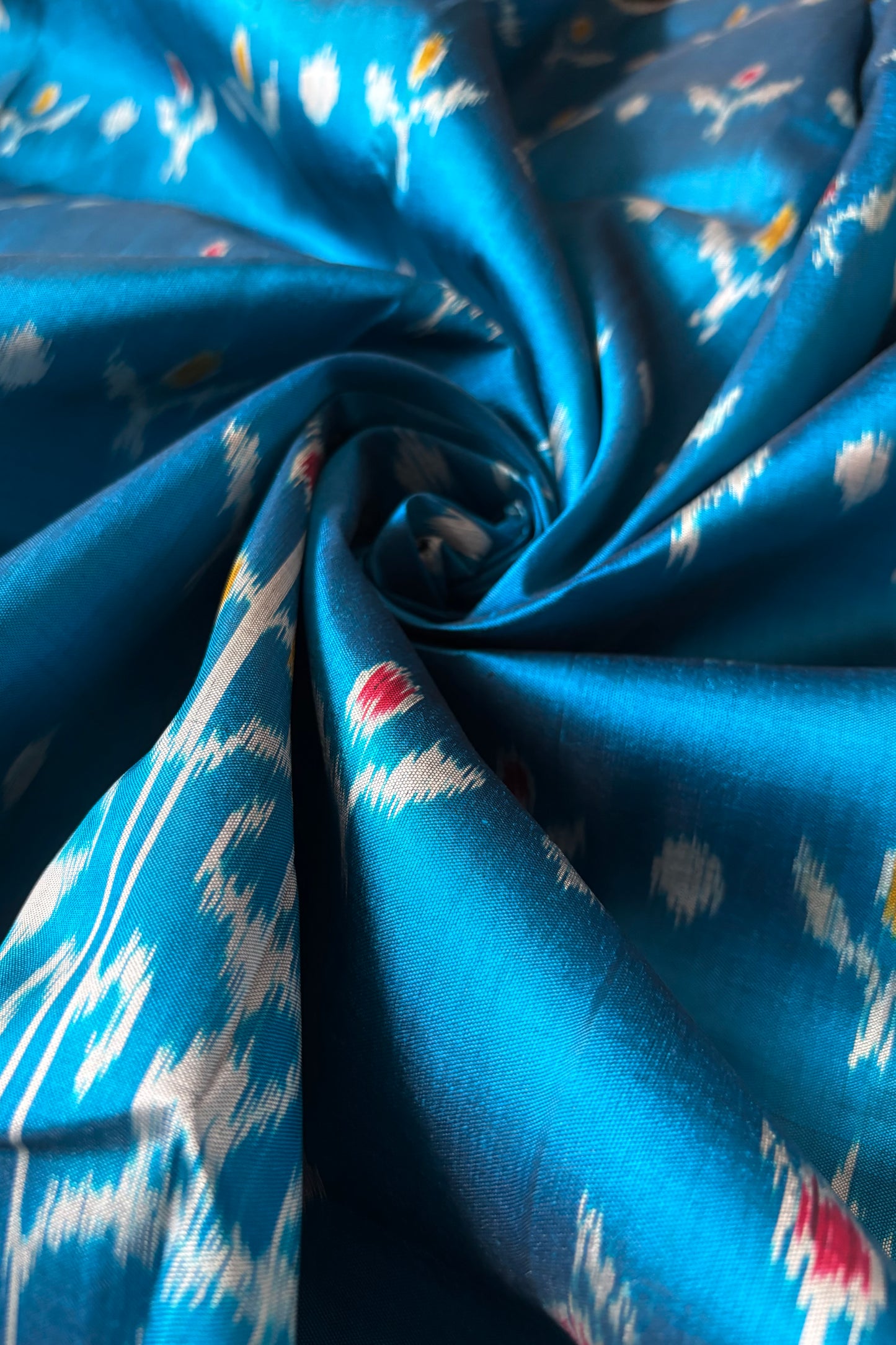 Exclusive Odisha Ikkat Khandua Silk Saree - Sky Blue