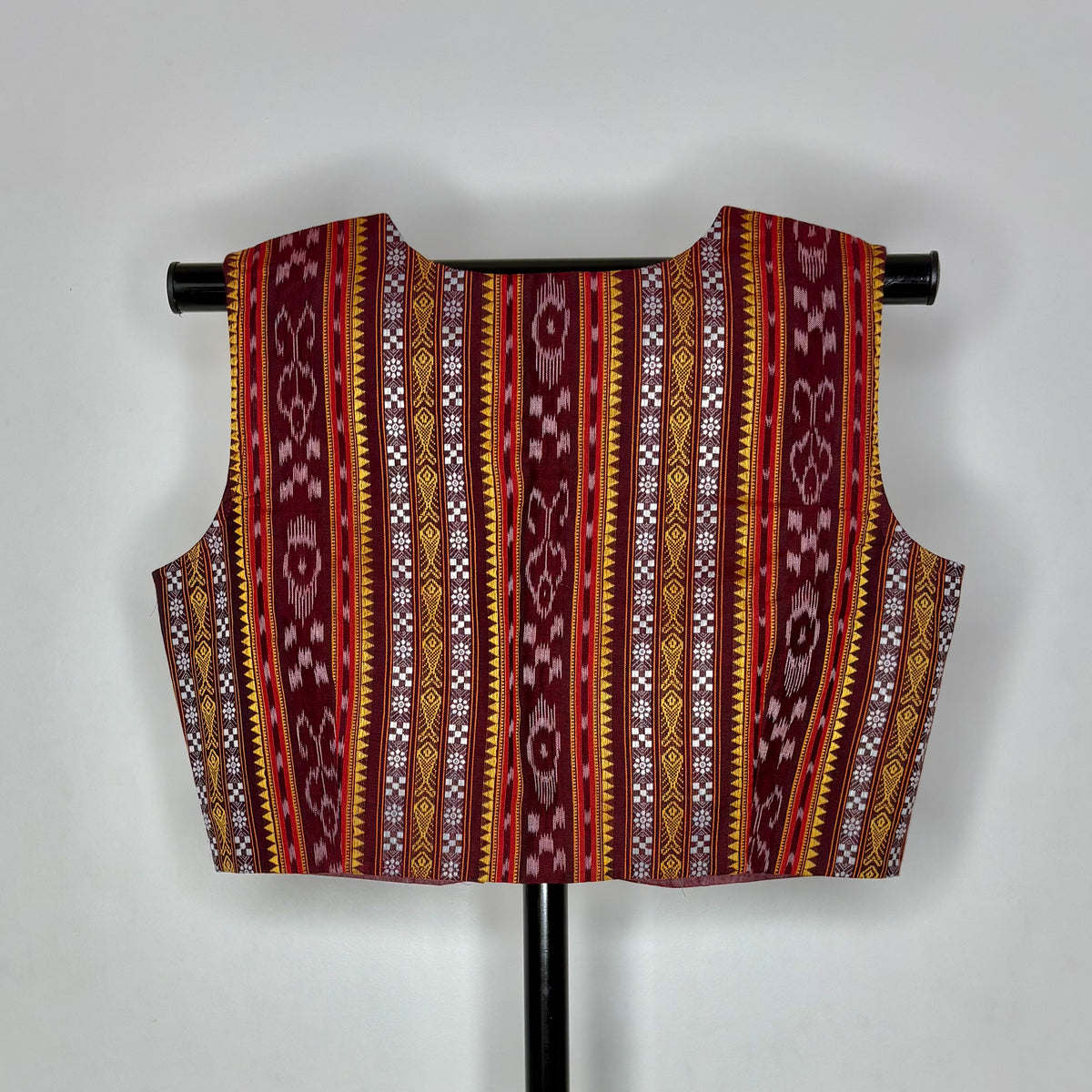 Odisha Ikkat Cotton Sleeveless Blouse