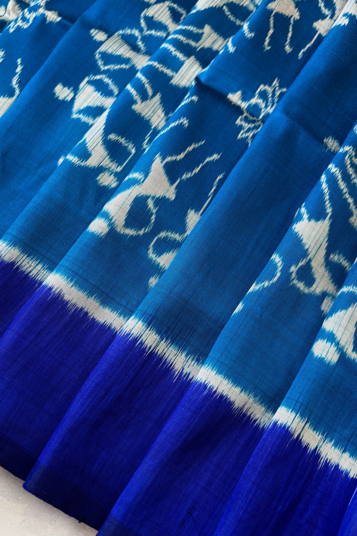Exclusive Odisha Ikkat Pure Silk Saree- Blue