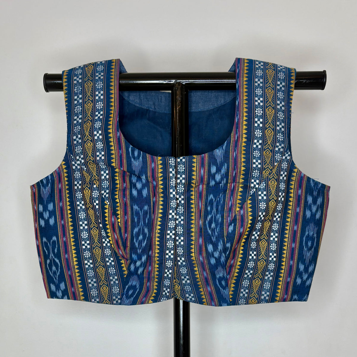 Odisha Ikkat Cotton Sleeveless Blouse